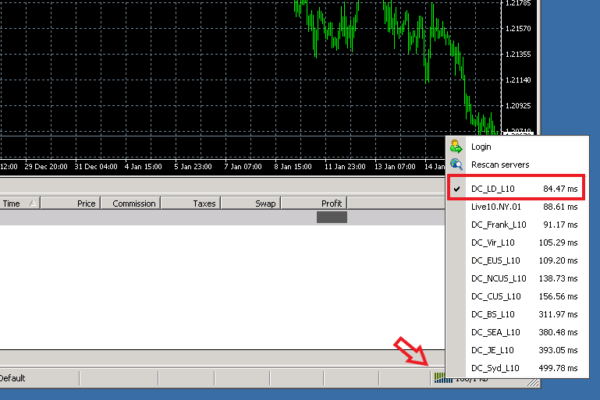 MetaTrader 4 Ping - Virtual Private Server (VPS) for Forex Trading